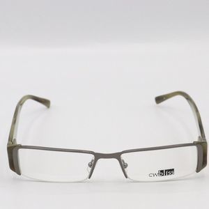 Men's Gray Half Rim Eyeglasses By CW Bliss 54 18 140